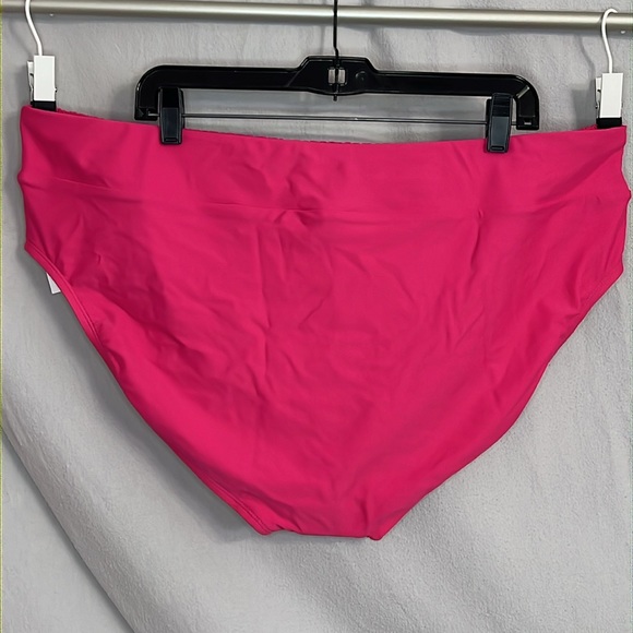 'Summer Fuchsia' Smocked Bikini Swim Bottoms 3X (24W-26W)-NWT - Time and Tru - Picture 5 of 16